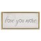 Stupell Industries Love You More Heart Icon Framed Floater Canvas Wall Art